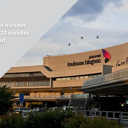 T2 Au Coeur De Blagnac- Proche De Tout- Check In 24-24, Parking 布拉尼亚克